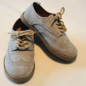 Toddler Faux Suede Wing Tip Dress Shoes